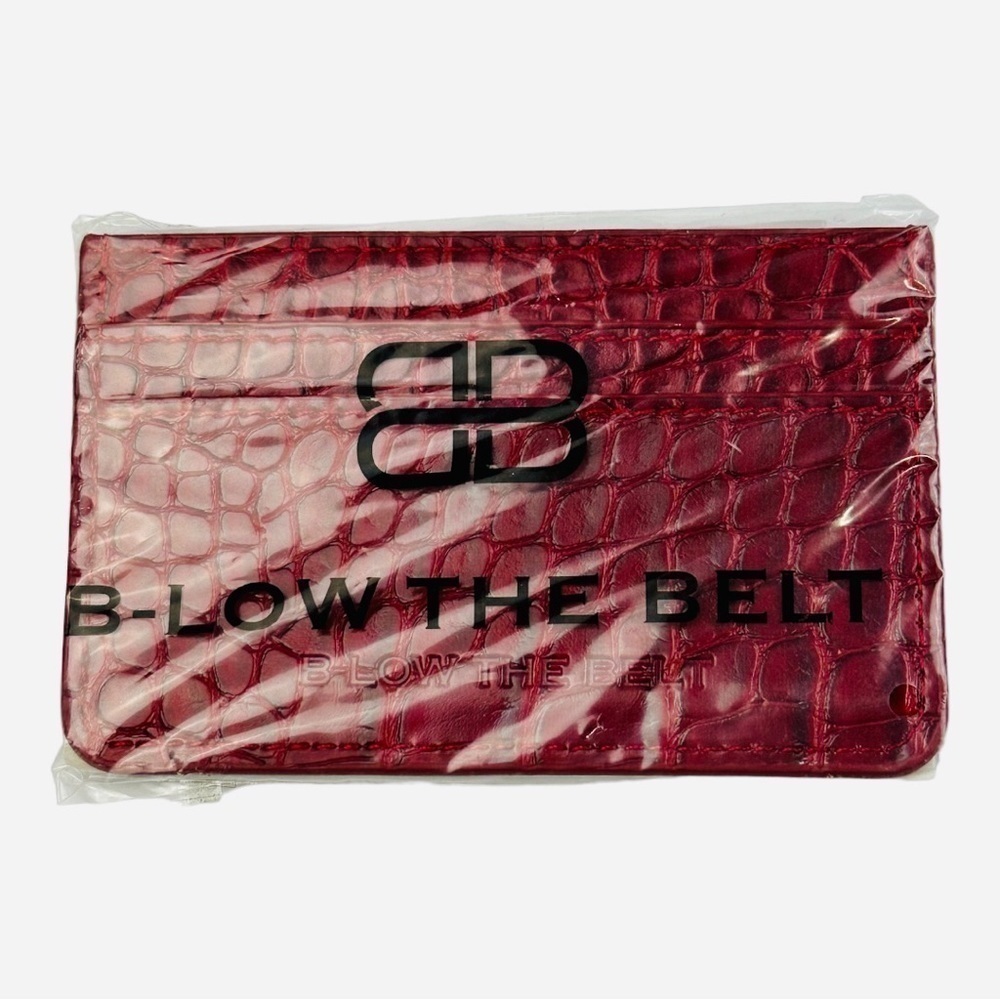 B-low The Belt Croc Card Case